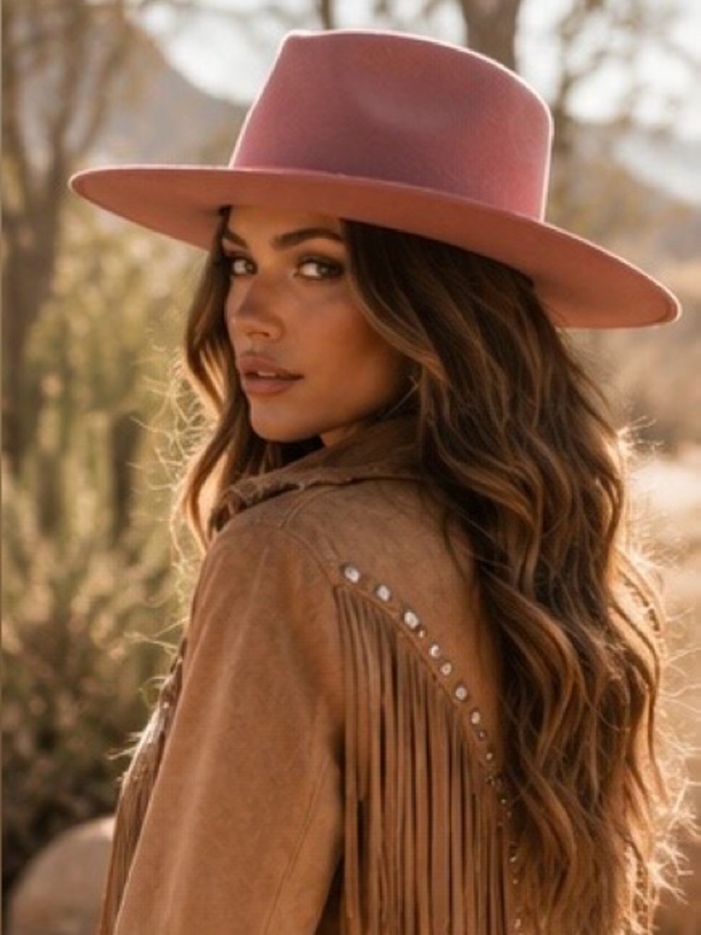 Lack of Color Rancher Hat Dusty Rose Pink Fedora NWT